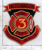Kansas - Hutchinson Station 3 Technical Rescue Fire Dept Patch