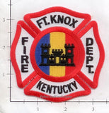 Kentucky - Fort Knox Fire Dept Patch v2 Square Castle Peaks