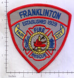 Louisiana - Franklin Fire Rescue Patch