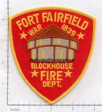 Maine - Fort Fairfield Fire Dept Patch