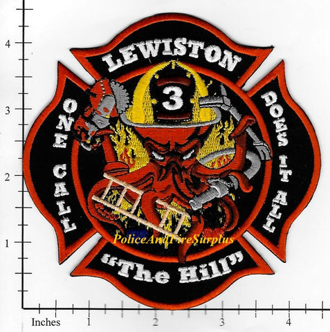 Maine - Lewiston Engine 3 Fire Dept Patch v2