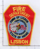 Maine - Lisbon Fire Dept Patch