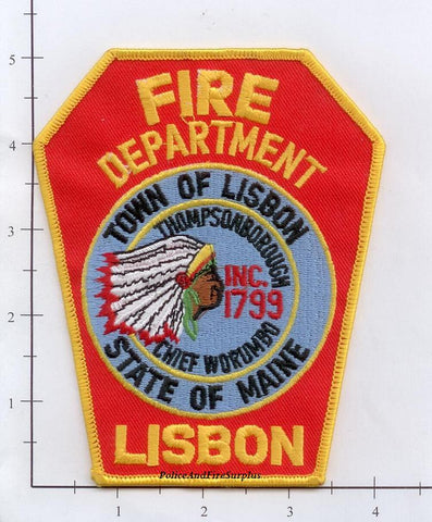 Maine - Lisbon Fire Dept Patch