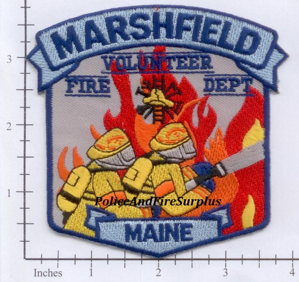 Maine - Marshfield Volunteer Fire Dept Patch – Police And Fire Surplus
