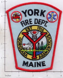 Maine - York Fire Dept Patch