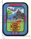 Maryland - Andrews Air Force Base Crash Rescue Fire Dept Patch v2