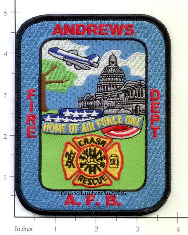 Maryland - Andrews Air Force Base Crash Rescue Fire Dept Patch v2