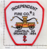 Maryland - Annapolis Independent Fire Company 2 Patch
