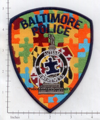 Maryland - Baltimore Police Autism Awareness Patch