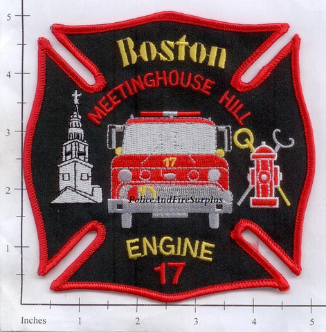 Massachusetts - Boston Engine 17 Fire Dept Patch