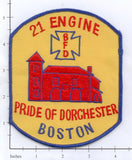 Massachusetts - Boston Engine 21 Fire Dept Patch v2
