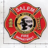 Massachusetts - Salem Fire Dept Patch v4 Pointy Hat