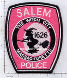 Massachusetts - Salem Police Dept Patch Breast Cancer Awareness