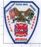 Michigan - Battle Creek Veterans Administration Fire Rescue Patch