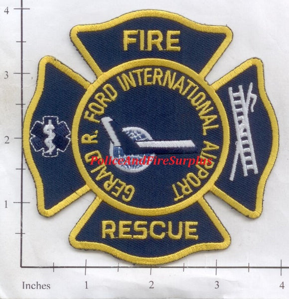 Michigan - Gerald R Ford International Airport Fire Rescue Patch v1 ...