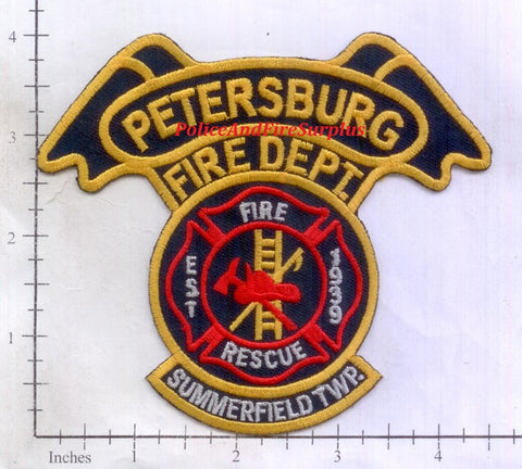 Michigan - Petersburg Fire Dept Patch