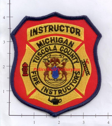 Michigan - Tuscola County Fire Instructor Fire Dept Patch