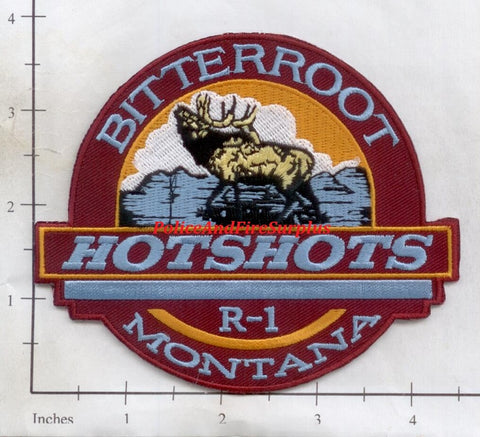 Montana -  Bitterroot Hot Shots R1 Fire Dept Patch v2