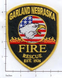 Nebraska - Garland Fire Rescue Patch