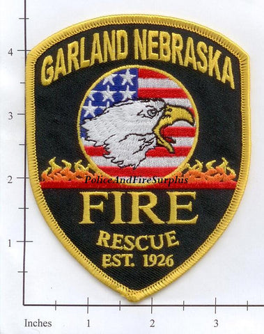 Nebraska - Garland Fire Rescue Patch