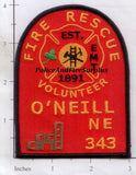 Nebraska - O'Neill Volunteer Fire Rescue Patch