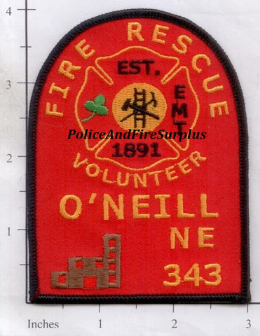 Nebraska - O'Neill Volunteer Fire Rescue Patch