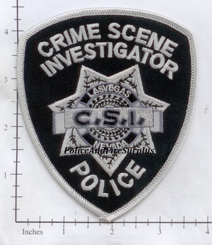 Nevada - Las Vegas Crime Scene Investigator CSI Police Dept Patch
