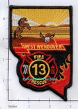 Nevada - West Wendover 13 Fire Rescue Fire Dept Patch