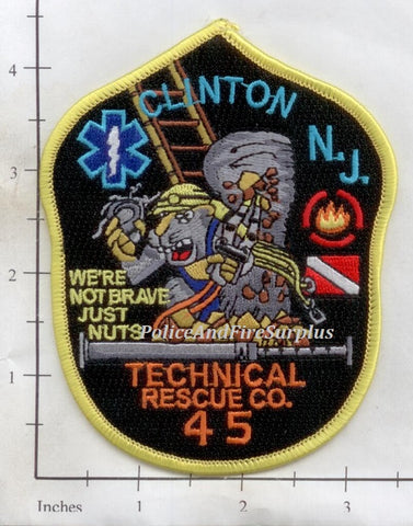 New Jersey - Clinton Technical Rescue Co 45 Fire Dept Patch