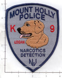 New Jersey - Mount Holly Narcotics Detection K-9t Police Patch