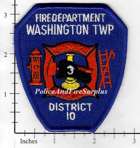 New Jersey - Washington Township District 10 Fire Dept Patch