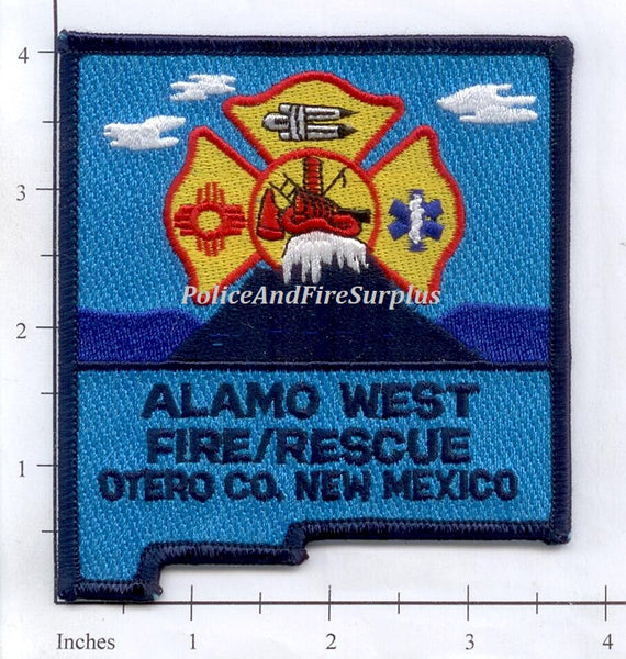 New Mexico - Alamo West Fire Rescue Patch – Police And Fire Surplus