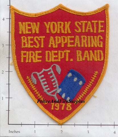 New York - Wyandanch Fire Dept Band State Champs Patch v5