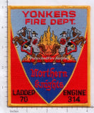 New York - Yonkers Engine 314 Ladder 70 Fire Dept Patch