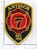 North Carolina - Antioch Station 7 Volunteer Fire Dept Patch
