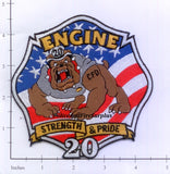 North Carolina - Charlotte Engine 20 Fire Dept Patch