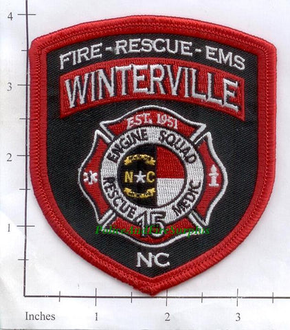 North Carolina - Winterville Fire Station 15 Fire Dept Patch v1