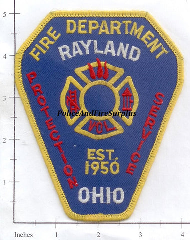 Ohio - Rayland Fire Dept Patch