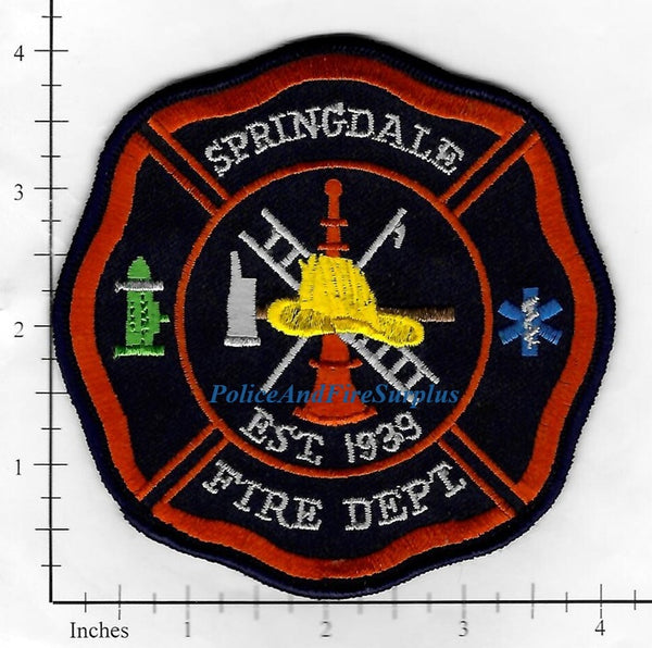 Ohio - Springdale Fire Dept Patch – Police And Fire Surplus