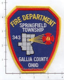 Ohio - Springfield Township Fire Dept Patch