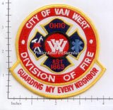 Ohio - Van Wart Fire Division Patch