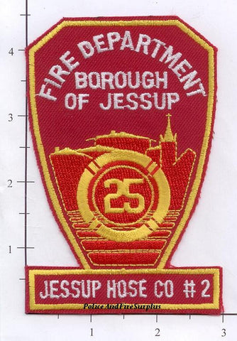 Pennsylvania - Jessup - Borough of Jessup Hose 2 Fire Dept Patch