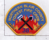 Pennsylvania - Northern Blair County Forest Fire Crew Fire Dept Patch