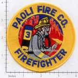 Pennsylvania - Paoli Fire Company 3 Fire Dept Patch
