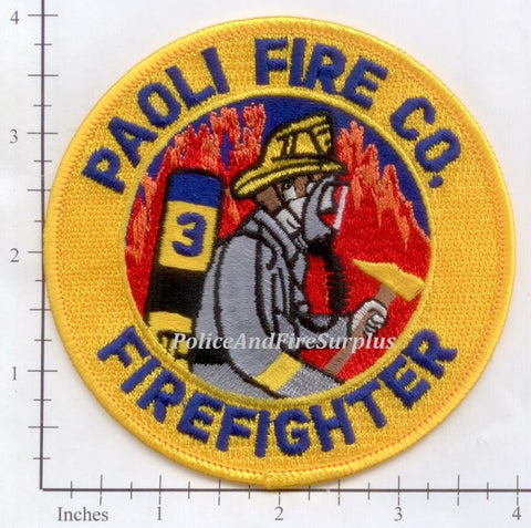 Pennsylvania - Paoli Fire Company 3 Fire Dept Patch