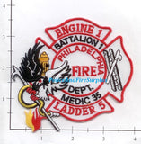 Pennsylvania - Philadelphia Engine  1 Truck 5  Battalion 1 Medic 35 Fire Dept Patch v3
