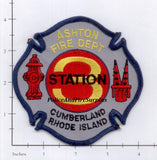 Rhode Island - Ashton Fire Dept Station 3 Dept Patch
