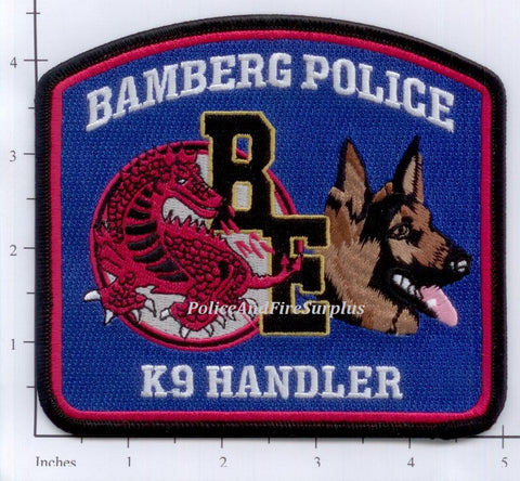 South Carolina - Bamberg K-9 Police Dept Patch