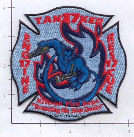 Tennessee - Kittrell Engine 17 Rescue 17 Tanker 17 Fire Dept Patch