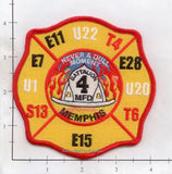 Tennessee - Memphis Battalion  4 Fire Dept Patch